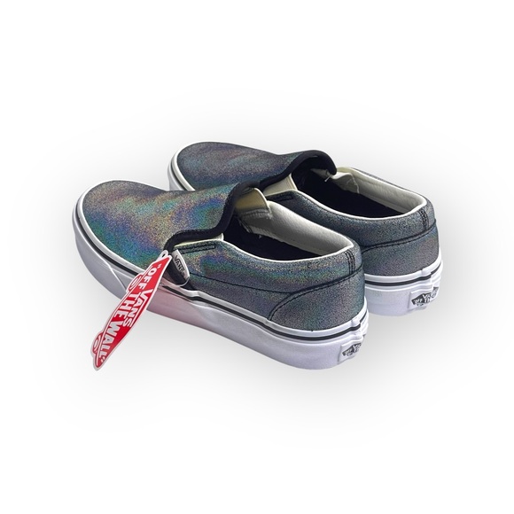 new Vans ™ ®✌︎︎ Prismatic Suede Slip On Sneakers ✌︎︎ Shiny Rainbow Reflective 6 - Picture 5 of 16